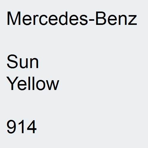 Mercedes-Benz, Sun Yellow, 914.